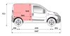 Fiat Fiorino Combi SX N1 1.3 - 95 CV (manual) exterior perfil dimensiones