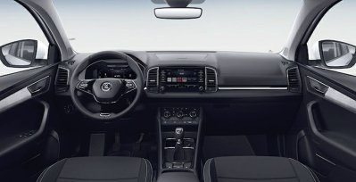 SKODA Karoq Ambition Facelift 2.0 TDI interior delantera