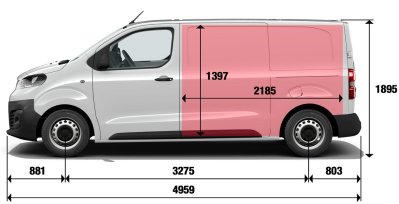 FIAT SCUDO Furgón L2 100cv MT6 Business (Manual) Perfil Exterior 2