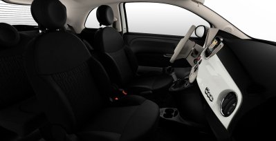 FIAT 500 Dolcevita 1.0 52KW (70 CV) Híbrido blanco interior perfil