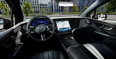Mercedes EQE SUV 350+ interior delantera