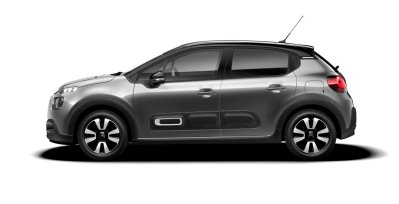 CITROEN C3 PureTech Shine gris exterior perfil