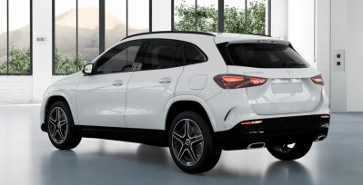 Mercedes-Benz GLA 250e amg line night blanco exterior trasera