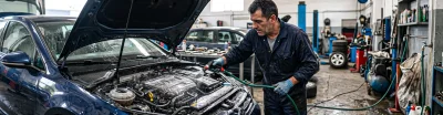 ¿Se puede lavar el motor del coche con agua?