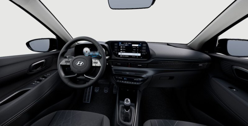 Hyundai Bayon Tecno delantera interior