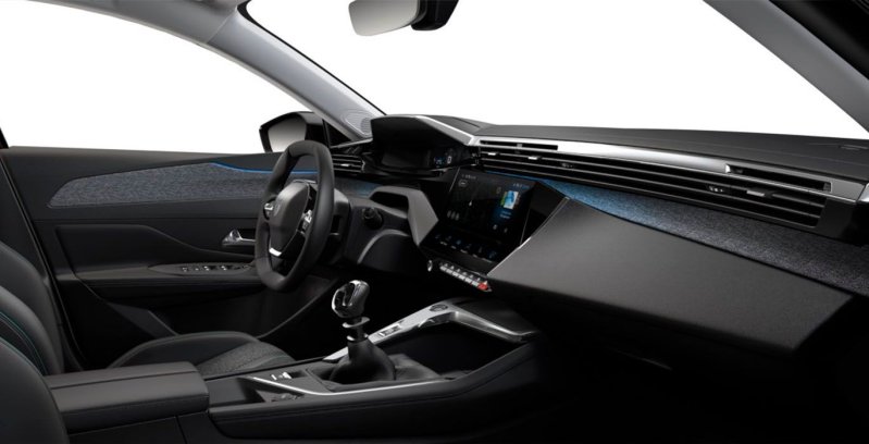 Peugeot 308 sw Allure blue HDI 130CV interior perfil