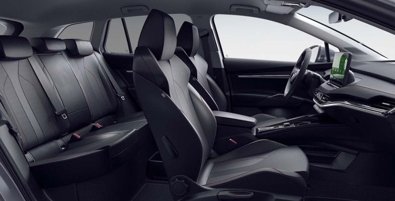SKODA Enyaq IV 80 interior perfil