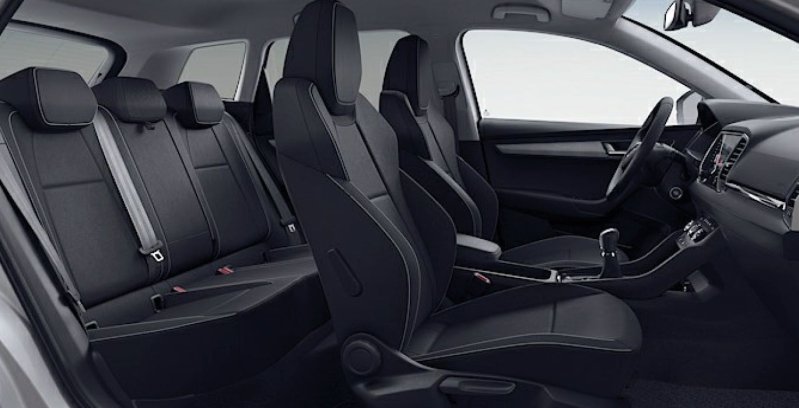 SKODA Karoq Ambition Facelift 2.0 TDI interior perfil