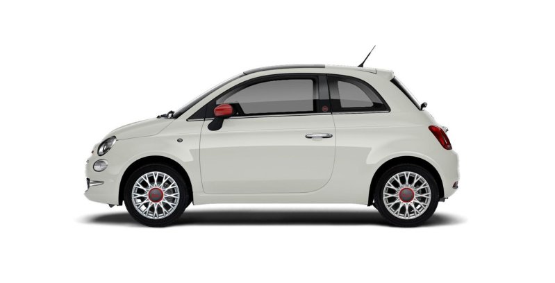 FIAT 500 Red 1.0 52KW (70 CV) Híbrido exterior perfil