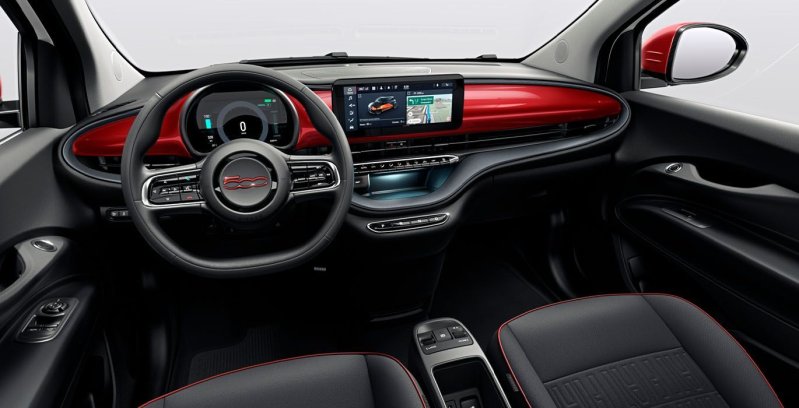 FIAT 500 RED Eléctrico interior delantera