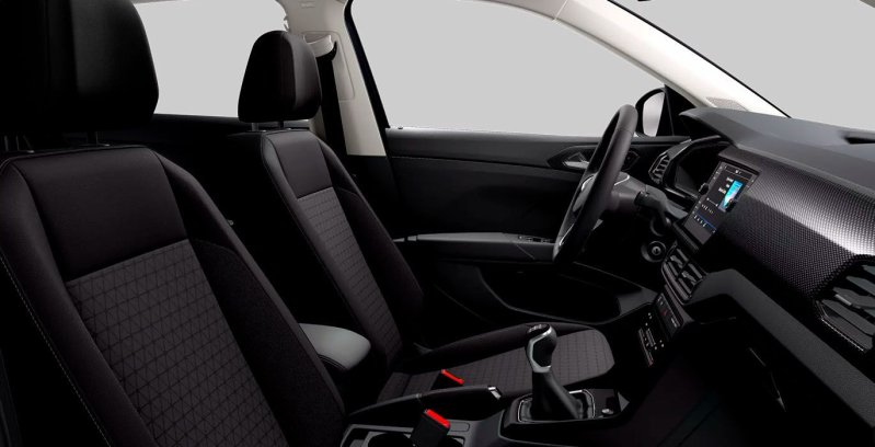 Volkswagen T-Cross Advance 1.0 TSI interior perfil