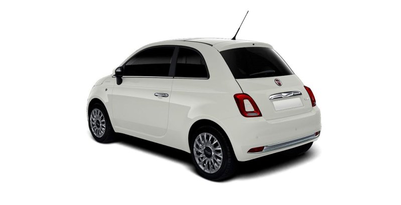 FIAT 500 Dolcevita 1.0 52KW (70 CV) Híbrido blanco exterior trasera 2