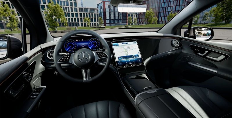 Mercedes EQE SUV 350+ interior delantera