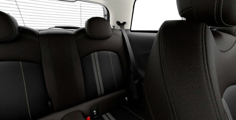 MINI Cooper SE interior trasera