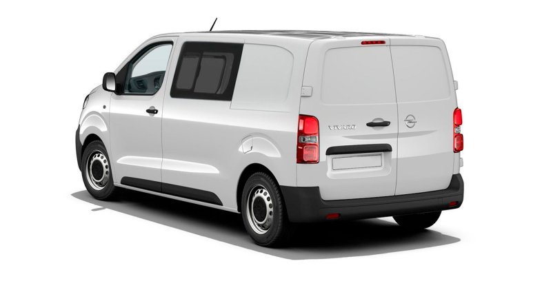 Opel Vivaro Doble Cabina 6 plazas Talla M 120cv exterior trasera