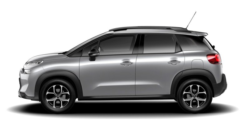 CITROEN C3 Aircross 110 Plus gris acero exterior perfil