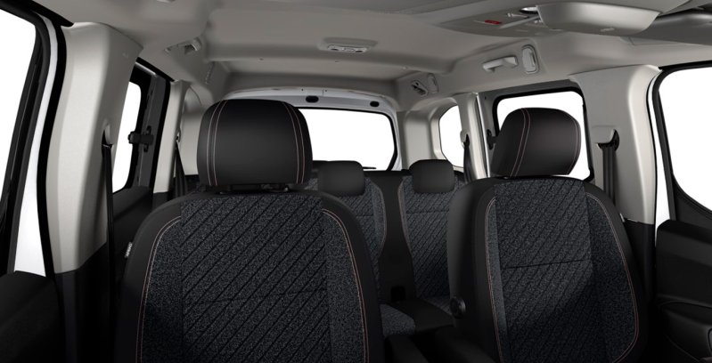 Peugeot Rifter Active Pack Business STD BlueHDi interior trasera