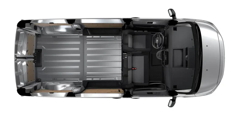 CITROEN Ë-Jumpy Furgón Talla M 75kWh interior trasera