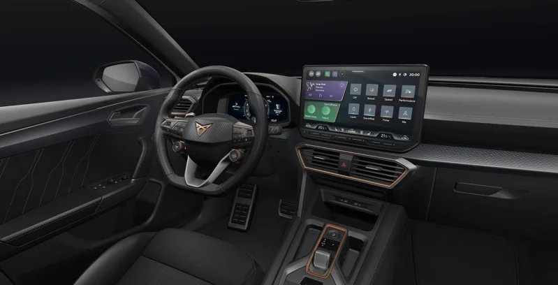 Cupra Leon 1.5 e-TSI 150CV DSG interior delantera